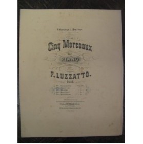 LUZZATTO F. Capriccio Piano 1892