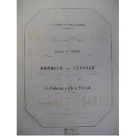 OSBORNE BÉRIOT Grand Duo Violon Piano 1847