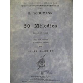SCHUMANN Robert 50 Mélodies Chant Piano 1946