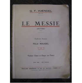 HAENDEL G. F. Le Messie Chant Orgue 1928