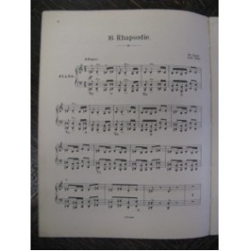 LISZT Franz Rhapsodie Hongroise No 16 et 17 Piano