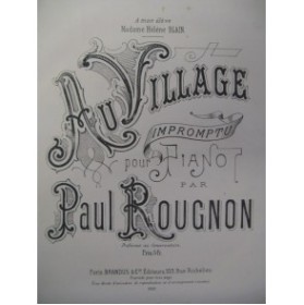 ROUGNON Paul Au Village Piano ca1885