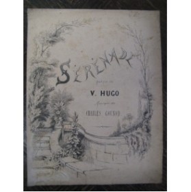 GOUNOD Charles Sérénade V. Hugo Chant Piano Manuscrit XIXe