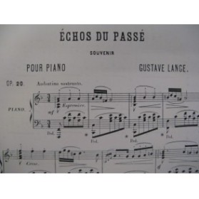 LANGE Gustave Echos du Passé Piano 1869