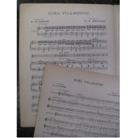 DROCCOS L. A. Noël Villageois Chant Piano XIXe