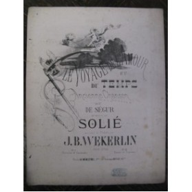 WEKERLIN J. B. Le Voyage Chant Piano 1860
