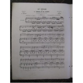 WEKERLIN J. B. Le Voyage Chant Piano 1860