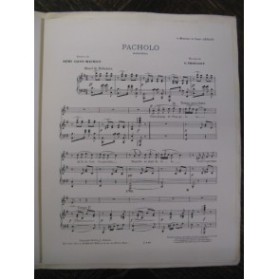 TROUSSET G. Pacholo Chant Piano 1909