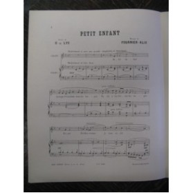 FOURNIER ALIX Petit Enfant Chant Piano