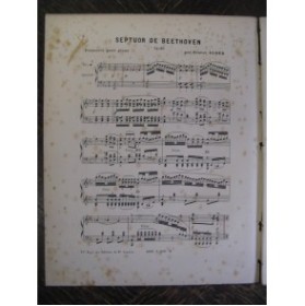 BEETHOVEN Septuor op. 20 Piano ca1880