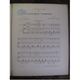 GEORGES Alexandre Cantique d'Amour Chant Piano 1899