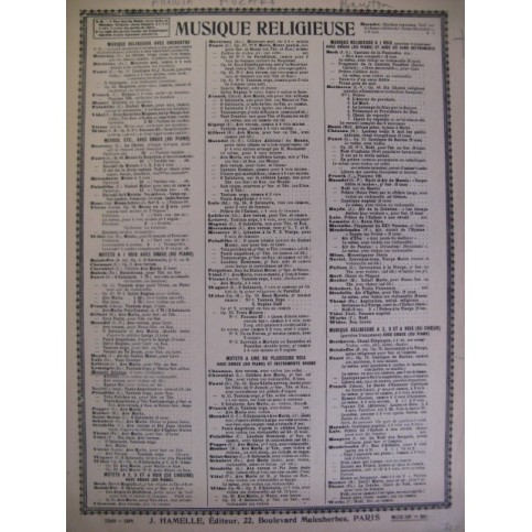 MOZART W. A. Alleluia Chant Piano 1925