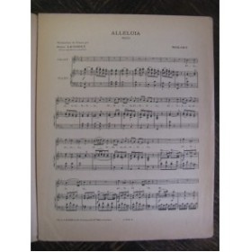 MOZART W. A. Alleluia Chant Piano 1925