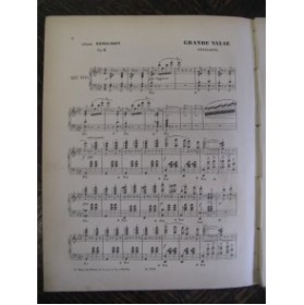 SCHULHOFF Jules Grande Valse Piano XIXe
