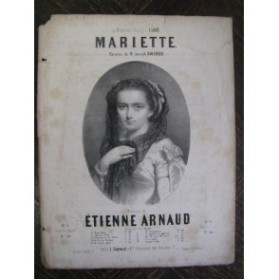ARNAUD Etienne Mariette Chant Piano XIXe