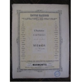 WEBER L'Invitation à la Valse Piano ca1880