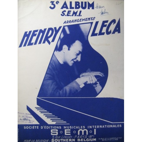 3e album S. E. M. I. Recueil Pièces Piano 1953