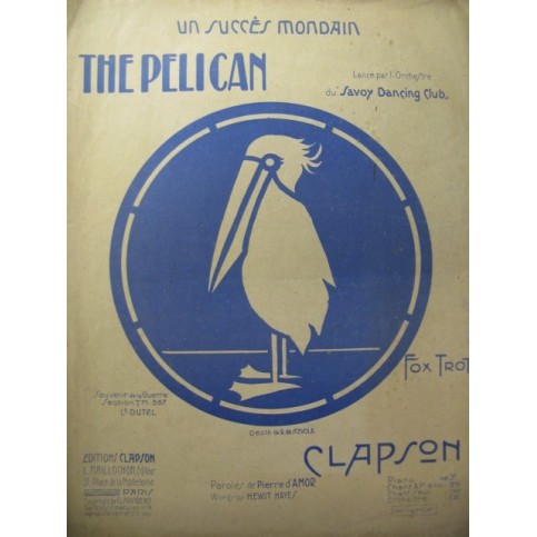 CLAPSON The Pelican Piano 1919