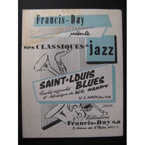 Saint-Louis Jazz W. C. Handy Chant Piano