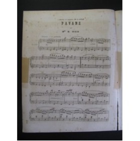 WILD H. Pavane Piano XIXe