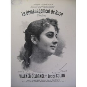 COLLIN Lucien Le Déménagement de Rose Chant Piano XIXe