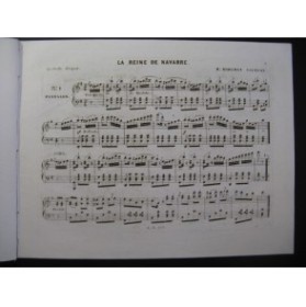 BOHLMAN SAUZEAU Henri La Reine de Navarre Piano 1850