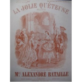 BATAILLE Alexandre Jolie Quéteuse Chant Piano ca1890