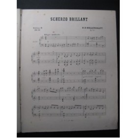WOLLENHAUPT H. A. Scherzo Brillant Piano 1873