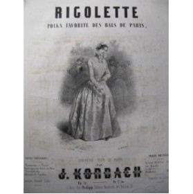 KORBACH J. Rigolette Piano ca1850