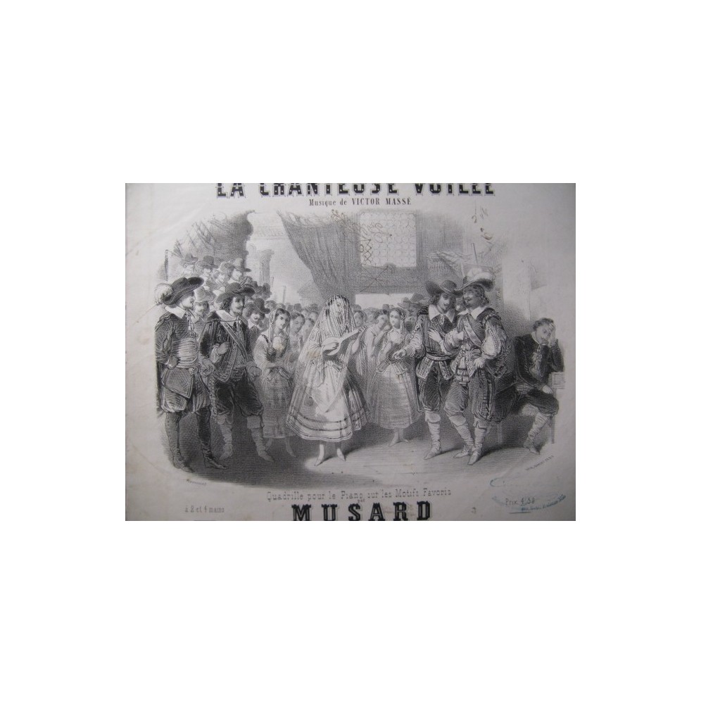 MUSARD La Chanteuse Voilée Piano ca1850