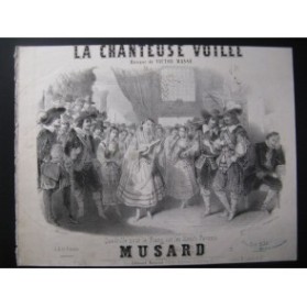MUSARD La Chanteuse Voilée Piano ca1850