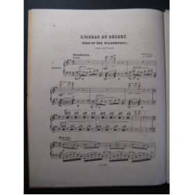 HIME E. L. L'oiseau du Désert Piano ca1885