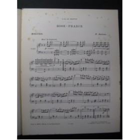 GATEAU P. Rose-france Piano XIXe