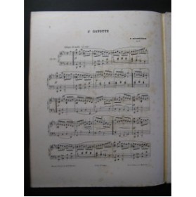DOLMETSCH F. Gavotte No 2 Piano 1879