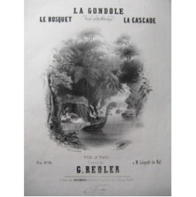 REDLER G. La Cascade Piano ca1845