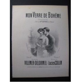 COLLIN Lucien Mon Verre de Bohême Chant Piano XIXe