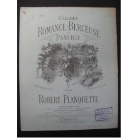 PLANQUETTE Robert Panurge Piano 1895