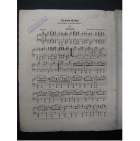 DVORAK Anton Danses Slaves Piano 4 mains 1880