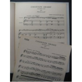 RIMSKY-KORSAKOW Chanson Arabe Violon Piano 1922
