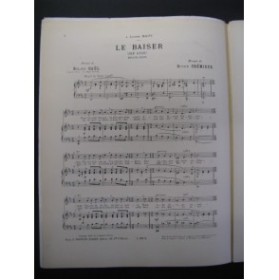 CRÉMIEUX Octave Le Baiser Chant Piano 1907