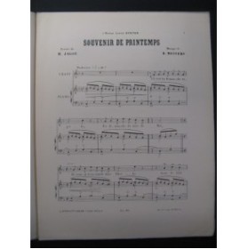 MEINERS R. Souvenir de Printemps Chant Piano
