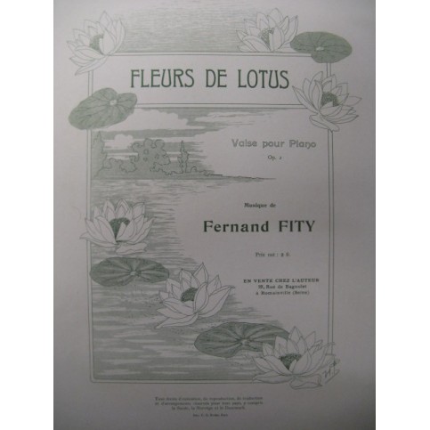 FITY Fernand Fleurs de Lotus Piano