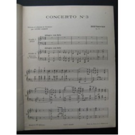 BEETHOVEN Ludwig van Concerto No 3 op 37﻿ Piano 4 mains 1949