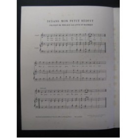 Dedans Mon Petit Réduit Chant Piano 1909