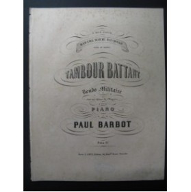 BARBOT Paul Tambour Battant Piano ca1870