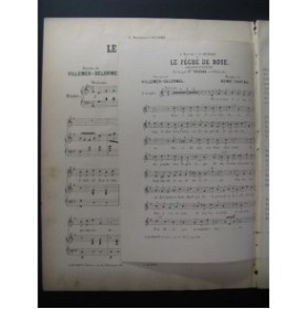 CHATAU Henri Le Péché de Rose Chant Piano XIXe