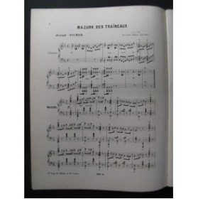 ASCHER J. Mazurk des Traineaux Piano 1880