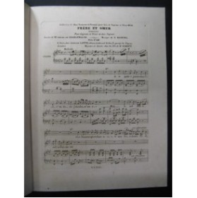 GABUSSI V. Frère et Soeur Chant Piano ca1840