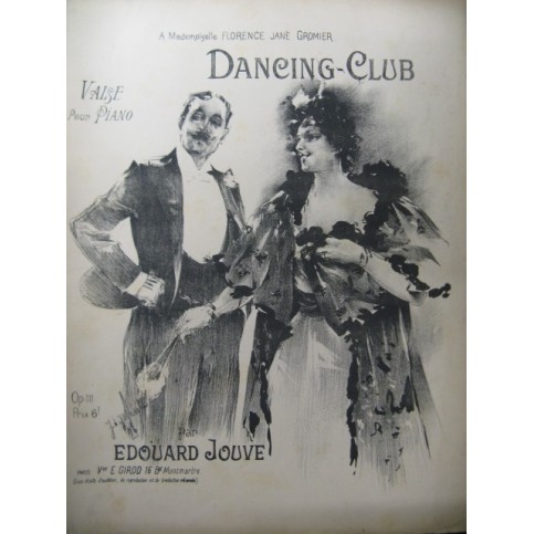 JOUVE Edouard Dancing-Club Piano 1896