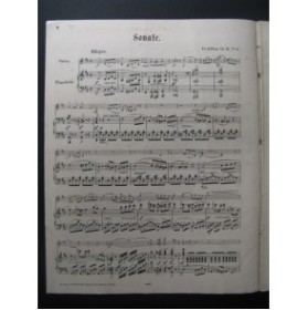 KUCKEN Fr. Sonate Violon Piano 1870